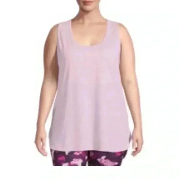 🆕Plus-Size Reebok Violet Tulle Heather Top 2X🆕 - Picture 2 of 15